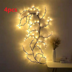 Vines With Lights Christmas Garland Light Flexible DIY Willow Vine Branch LED Light For Room Wall Wedding Party Decor - ProTrendyz