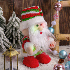 Christmas Glowing Music Electric Walking Elderly Ornament Decoration