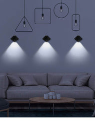 Wireless USB Rechargeable Decor Wall Lamp Human Body Sensing Home Decor Night Lights Bedroom Porch Balcony Corridor Decor Lamps - ProTrendyz