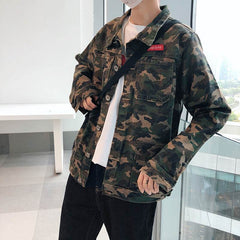 New Mens Camouflage Denim Jacket Coat Man Coats Jaqueta Masculino Jeans Jacket & Coats Fashion Design Autumn Brand Clothing - ProTrendyz