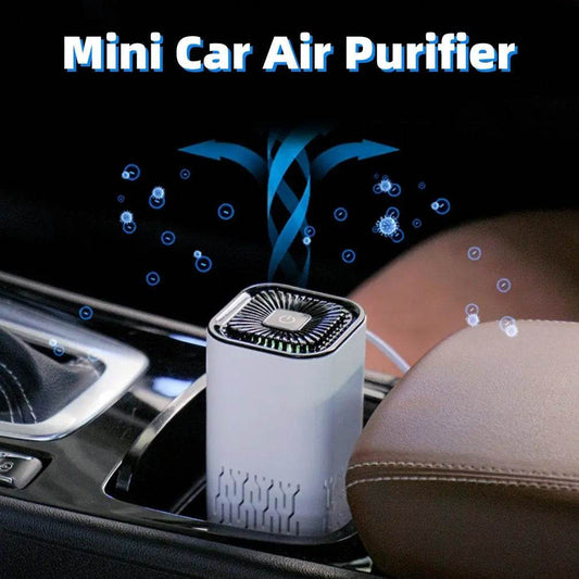 Car Air Purifier Portable Negative Ion Generator Remove Formaldehyde Dust Smoke Air Freshen Washer For Home Car Cleaner Air Allergies - ProTrendyz