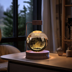 Crystal Ball Cosmic Dinosaur Indoor Night Light USB Power Warm Bedside Light Birthday Gift Night Lamp ProTrendyz
