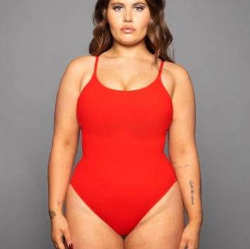 Summer Bikini Backless String Large Size Sexy Solid Color Triangle One-piece Swimsuit Womens Clothing - ProTrendyz