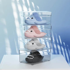 Winter Shark Slippers Detachable Warm Fuzzy Slippers Bedroom House Shoes Women - ProTrendyz