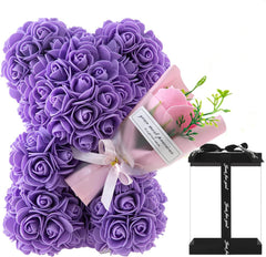 Rose Bear Preserved Fresh Flower Valentine's Day Birthday Gift - ProTrendyz