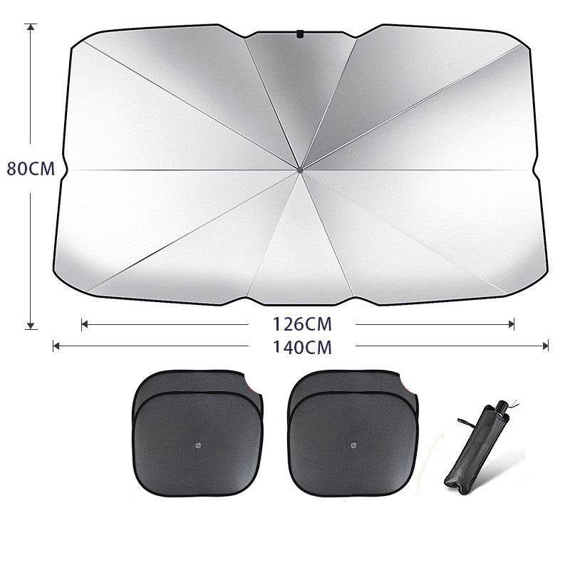 Foldable Car Windshield Sun Shade Umbrella UV Protection Heat Insulation Parasol Auto Front Window Cover Interior Protector Summer Gadgets - ProTrendyz