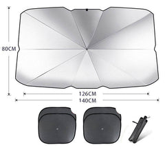 Foldable Car Windshield Sun Shade Umbrella UV Protection Heat Insulation Parasol Auto Front Window Cover Interior Protector Summer Gadgets - ProTrendyz