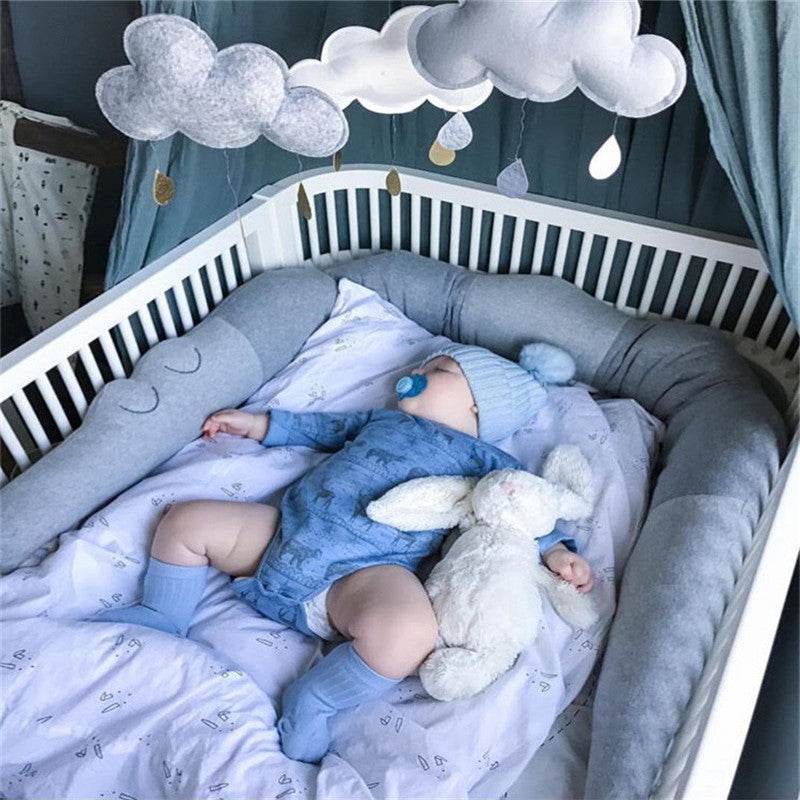 Cute Long Pillow For Kids Stuffed Toys Plush Baby Bumper Crib Bed Protector Cotton Sofa Cushion Kids Room Decor - ProTrendyz