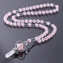 Natural White Crystal Column Natural Stone Necklace - ProTrendyz