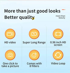 Retro Mini Camera With Screen Indoor Home Outdoor 1080p HD Portable Very Small Camera Video Support Holiday Gifts US - ProTrendyz