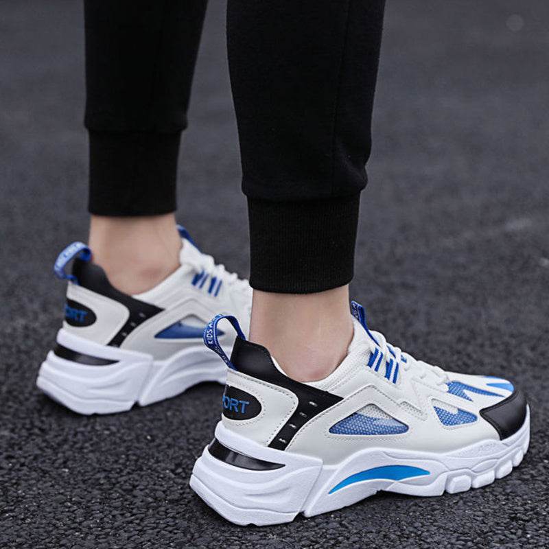 White Sneakers Men Non Slip Walking Running Shoes Sports - ProTrendyz