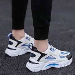 White Sneakers Men Non Slip Walking Running Shoes Sports - ProTrendyz
