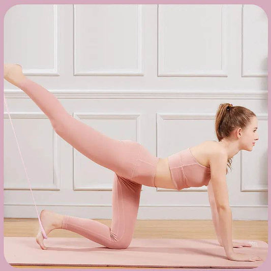 Yoga Fitness Resistance Band, Arm Back Training Elastic Ropes - Pure Barre Workout Chest Arm And Shoulder Stretch Bands Exercise Equipment For Physical Therapy,Yoga,Pilates,Stretching - ProTrendyz