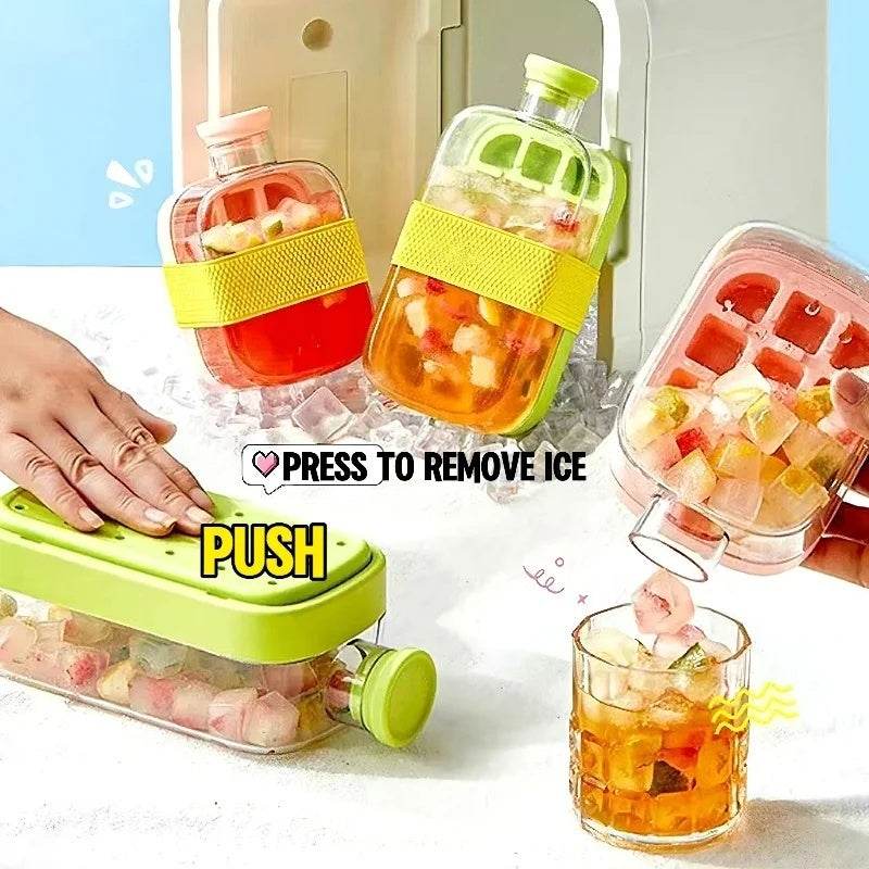 One-Click Molding Cooling Cup,Instant Ice Maker,Zero-Contact Design,Straw Included,Curling Mold,Portable & Stylish Chilled Drink - ProTrendyz