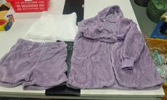 3pcs Womens Clothing Long Sleeve Crop Tank Top And Drawstring Shorts Pajama Set - ProTrendyz