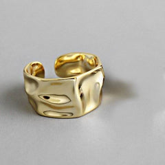 Women's Fashion Irregular Convex Wide Face Ring - ProTrendyz