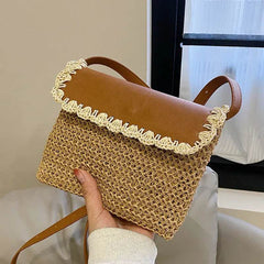 Women's Straw Mori Style Western Style All-matching Beach Crossbody Bag - ProTrendyz