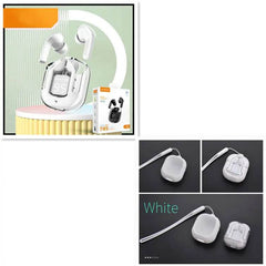 New Mini Transparent Wireless Bluetooth Headset Digital Display ENC Noise Reduction True Wireless Sports Music - ProTrendyz