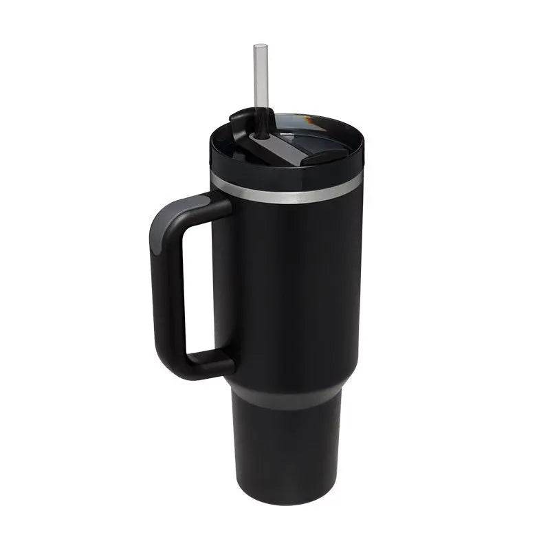 40 Oz Tumbler With Handle Straw Insulated, Stainless Steel Spill Proof Vacuum Coffee Cup Tumbler With Lid Tapered Mug Gifts For Valentine Lover Suitable For Car Gym Office Travel US - ProTrendyz