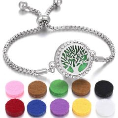 2024 New Kaleidoscope Aromatherapy Bracelet Perfume Essential Oil Diffuser Locket Bracelet Charms Women Aroma Diffuser Jewelry - ProTrendyz