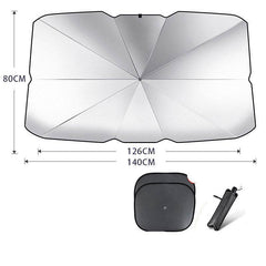Foldable Car Windshield Sun Shade Umbrella UV Protection Heat Insulation Parasol Auto Front Window Cover Interior Protector Summer Gadgets - ProTrendyz