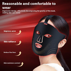 Infrared Photon Beauty Apparatus Colorful LED Household Silicone Portable Beauty Mask Breathable