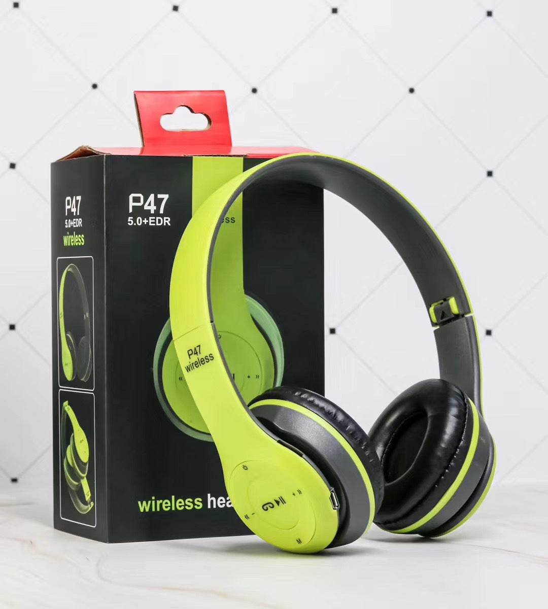 Wireless Headset Foldable Stereo Bass Bluetooth Headphones Kid Girl Helmet Gift,with Mic USB Bluetooth 5.0 Adaptor For TV Gaming - ProTrendyz