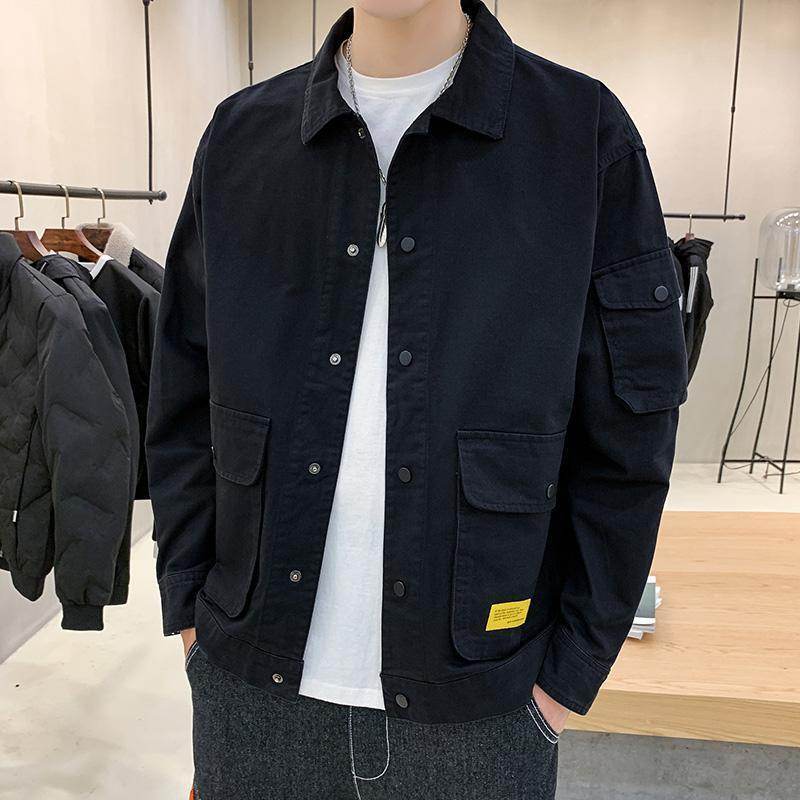 Men's Casual Clothes Autumn Coat Men Autumn Korean Trend Tooling Jacket Men - ProTrendyz