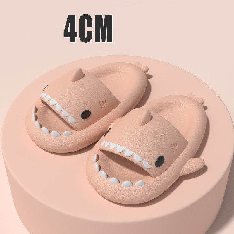 Adult's Slippers Indoor Outdoor Funny Shark Cartoon - ProTrendyz