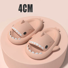 Adult's Slippers Indoor Outdoor Funny Shark Cartoon - ProTrendyz