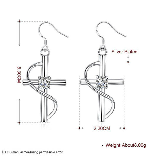 New Cross-border Popular Elongated Cross Earrings - ProTrendyz