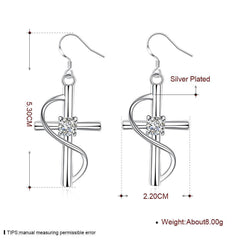 New Cross-border Popular Elongated Cross Earrings - ProTrendyz