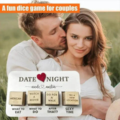 Wooden Date Night Dice Wooden Date Night Ideas Game Dice Romantic Couple Date Night Game Action Decision Dice Games For Couple - ProTrendyz