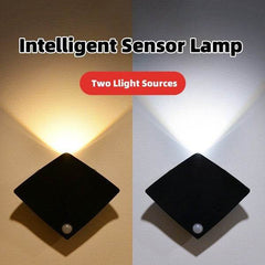Wireless USB Rechargeable Decor Wall Lamp Human Body Sensing Home Decor Night Lights Bedroom Porch Balcony Corridor Decor Lamps - ProTrendyz