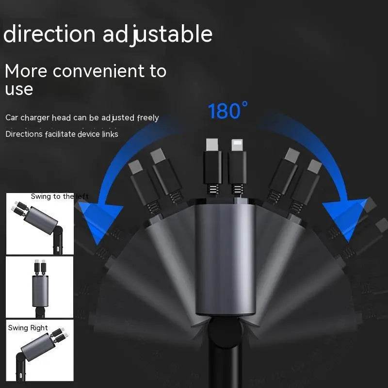 Metal Car Charger 100W Super Fast Charging Car Cigarette Lighter USB And TYPE-C Adapter US - ProTrendyz