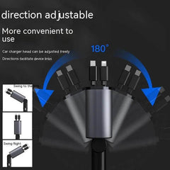 Metal Car Charger 100W Super Fast Charging Car Cigarette Lighter USB And TYPE-C Adapter US - ProTrendyz
