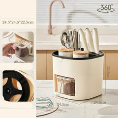 Kitchen Storage Multifunctional Large-capacity Chopstick Spoon Storage Holder Cutlery Knife Fork Kitchen Tools - ProTrendyz