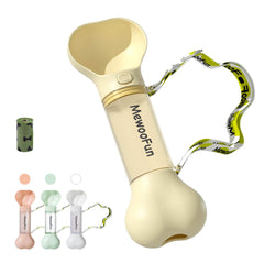 Mewoofun Pet Dog Water Bottle Feeder Bowl 2 in 1 Leak Proof Portable Food Bottle Pets Outdoor Travel Drinking Include Poop Bag - ProTrendyz