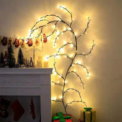 Vines With Lights Christmas Garland Light Flexible DIY Willow Vine Branch LED Light For Room Wall Wedding Party Decor - ProTrendyz