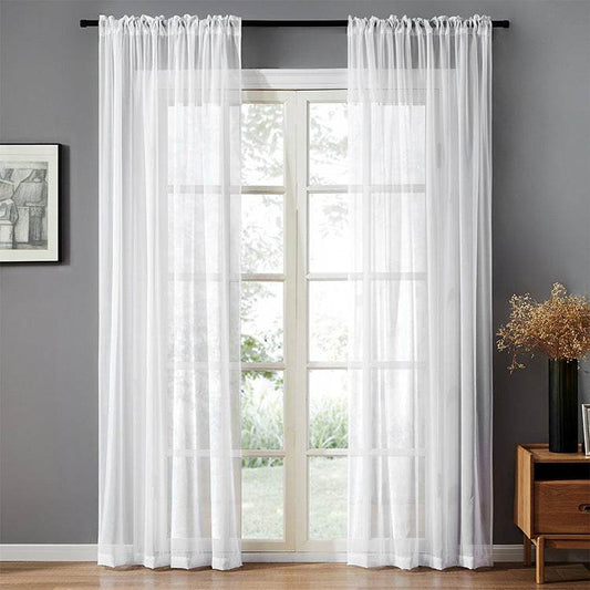 Modern And Simple Pure Color Cotton And Linen Window Screen - ProTrendyz