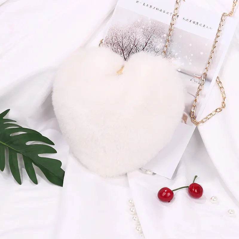 Love Bags For Women Plush Chain Shoulder Bags Valentine's Day Party Bag US - ProTrendyz