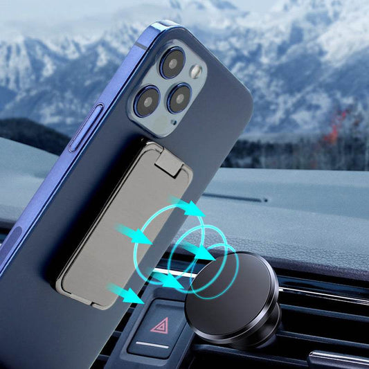 Foldable Mobile Phone Holder Ring Buckle Retractable Desktop CellPhone Stand Car Magnetic Bracket Office Accessories - ProTrendyz
