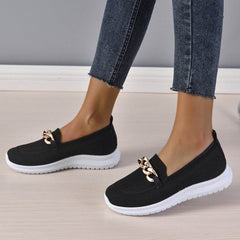 Chain Flats Shoes Women Mesh Sports Walking Shoes - ProTrendyz