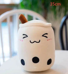 Cute Fruit Drink Plush Stuffed Soft Strawberry Milk Tea Plush Boba Tea Cup Toy Bubble Tea Pillow Cushion Kids Gift US - ProTrendyz
