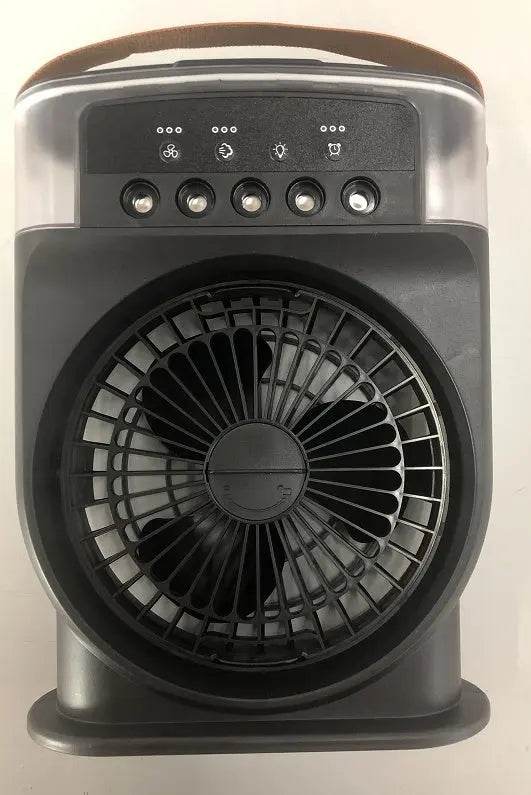 Portable USB Air Conditioner Cooling Fan With 5 Sprays 7 Color Light 600ML Water Tank Spray Mist Air Cooler Humidifiers - ProTrendyz