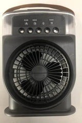 Portable USB Air Conditioner Cooling Fan With 5 Sprays 7 Color Light 600ML Water Tank Spray Mist Air Cooler Humidifiers - ProTrendyz