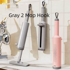 Rotatable Self-Squeeze Mini Mop With Crevice Brush Hand Wash-Free Flat Squeeze Mop With 2 Reusable Microfiber Pads, Microfiber Mop For Wet Dry Use Self Wringing Flat Mop For Floor Cleaning - ProTrendyz