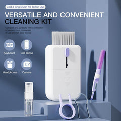 Portable 11 In 1 Multifunctional Cleaning Kit Computer Keyboard Cleaner Phone Screen Clean Tools Earphone Clean Brush With Storage Box - ProTrendyz