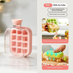 One-Click Molding Cooling Cup,Instant Ice Maker,Zero-Contact Design,Straw Included,Curling Mold,Portable & Stylish Chilled Drink - ProTrendyz