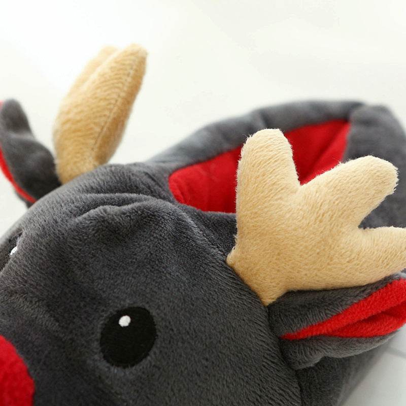Christmas Shoes Cute Elk Home Slippers - ProTrendyz